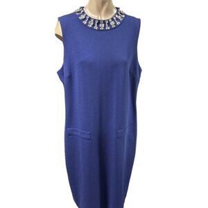 Jewelled neck dress
